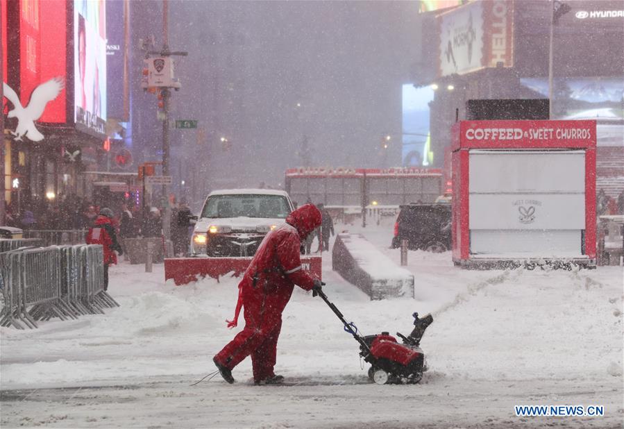 U.S.-NEW YORK-SNOW STORM