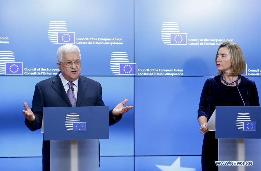 BELGIUM-BRUSSELS-EU-PALESTINE-ABBAS-VISIT