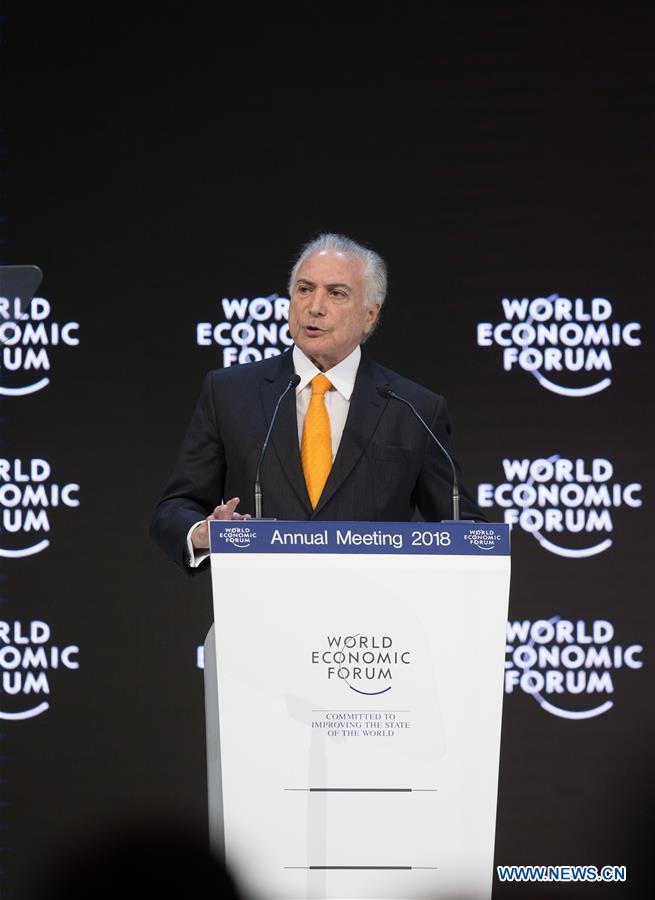 SWITZERLAND-DAVOS-WEF ANNUAL MEETING-BRAZIL