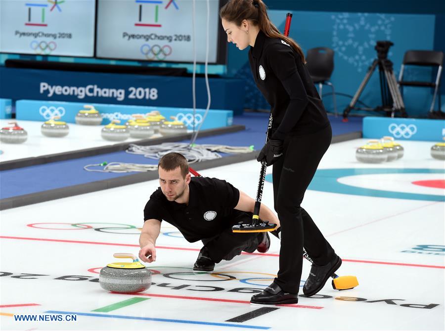 (SP)OLY-SOUTH KOREA-PYEONGCHANG-CURLING-MIXED DOUBLES-TRAINING