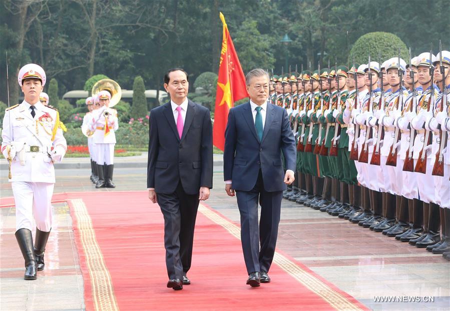 VIETNAM-SOUTH KOREA-PRESIDENTS-MEETING