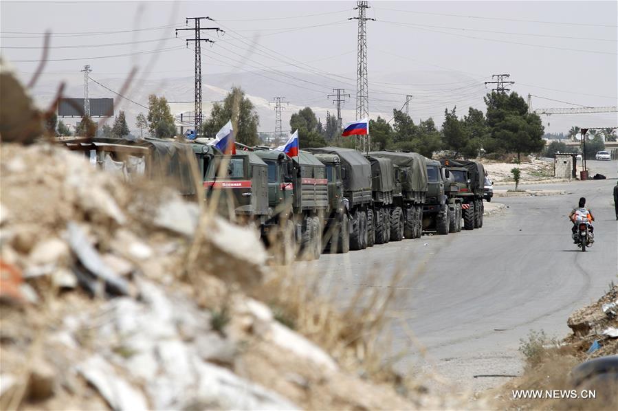 SYRIA-DAMASCUS-RUSSIAN POLICE