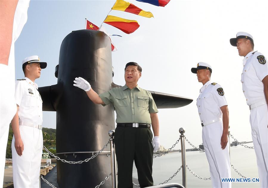 CHINA-XI JINPING-PLA-NAVY-INSPECTION (CN)