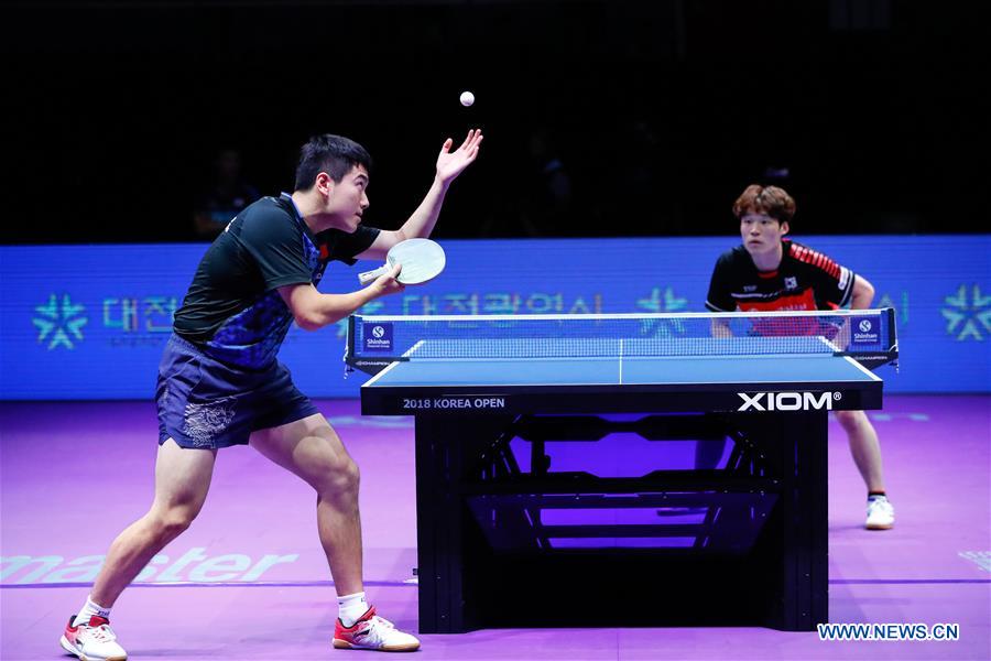 (SP)SOUTH KOREA-DAEJEON-TABLE TENNIS-KOREA OPEN-MEN'S SINGLE FINAL