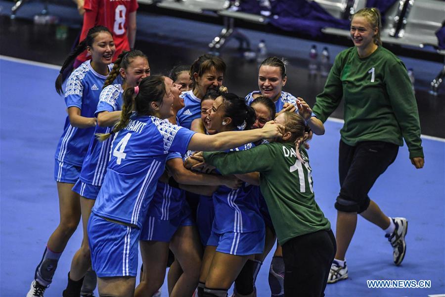 (SP)INDONESIA-JAKARTA-ASIAN GAMES-HANDBALL-CHINA VS KAZAKHSTAN