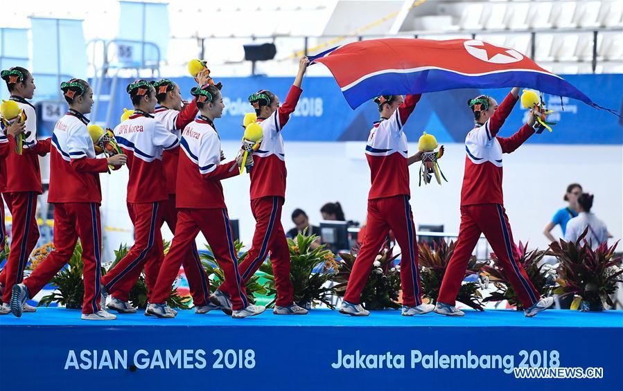 (SP)INDONESIA-JAKARTA-ASIAN GAMES-ARTISTIC SWIMMING