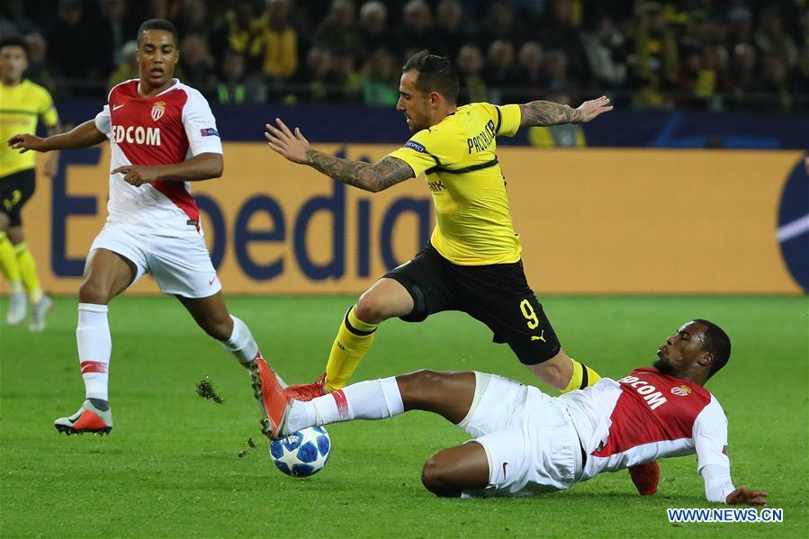 (SP)GERMANY-DORTMUND-FOOTBALL-UEFA CHAMPIONS LEAGUE-BORUSSIA DORTMUND VS AS MONACO