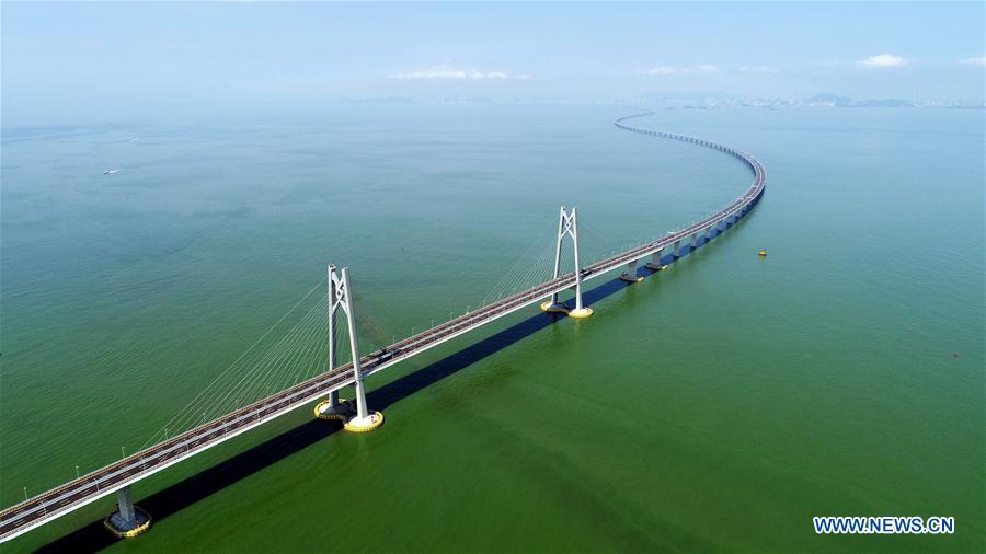 Xinhua Headlines: World's longest cross-sea bridge opens, integrating China's Greater Bay Area