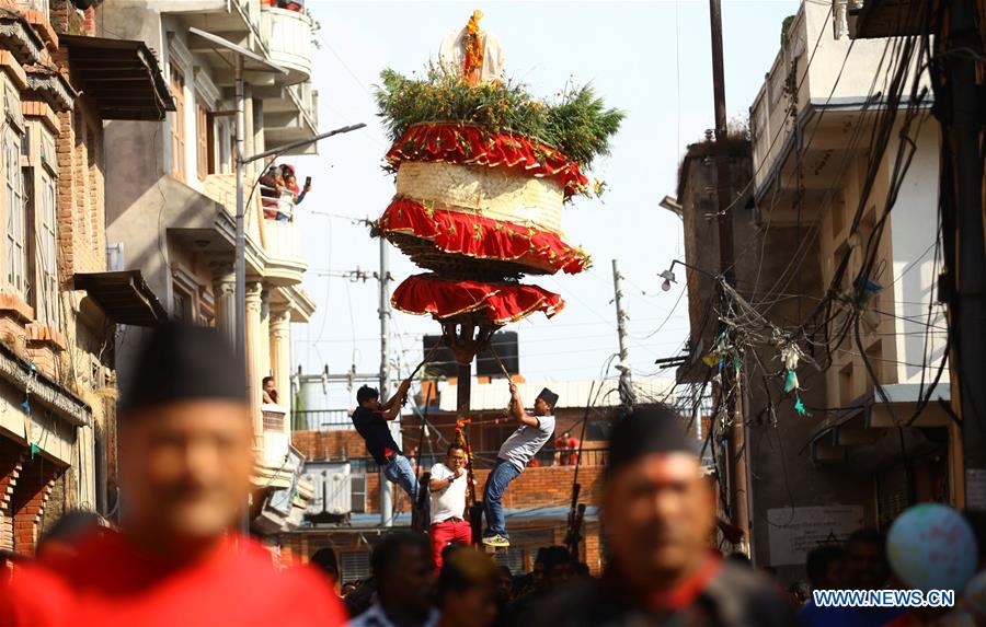 NEPAL-KATHMANDU-CULTURE-HADIGAUN FESTIVAL