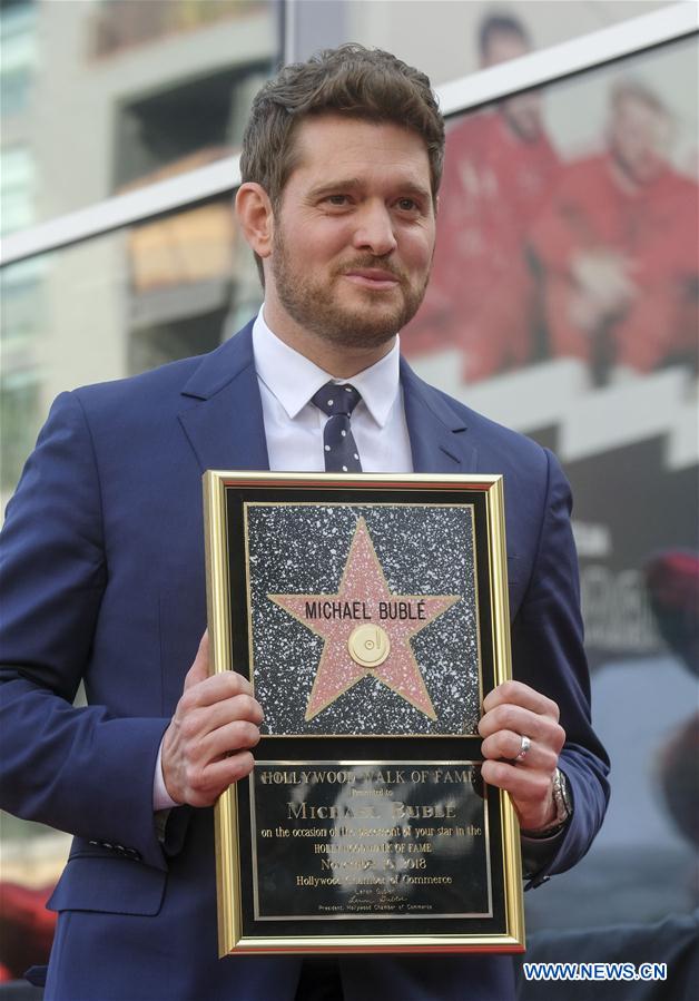 U.S.-LOS ANGELES-MICHEAL BUBLE-STAR