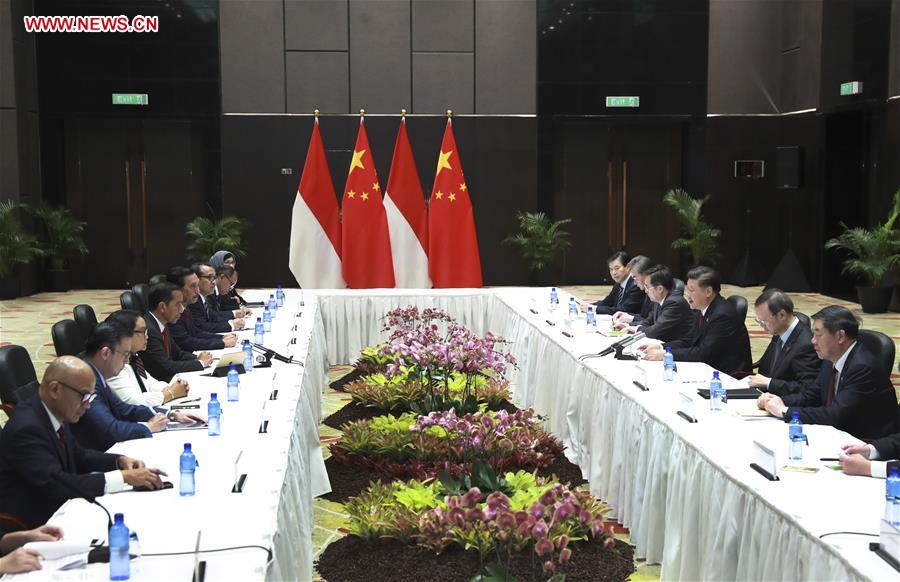 PAPUA NEW GUINEA-CHINA-XI JINPING-JOKO WIDODO-MEETING