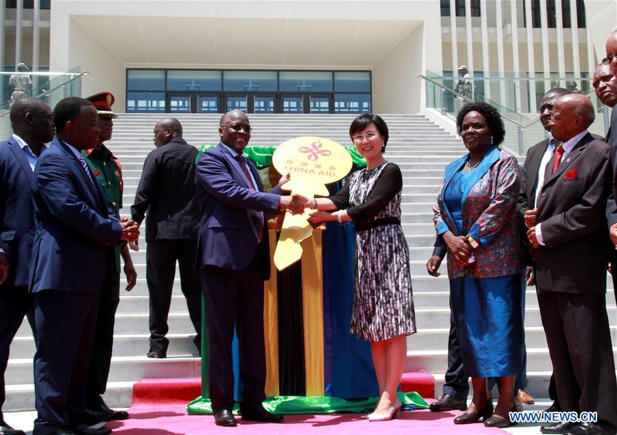 TANZANIA-DAR ES SALAAM-CHINA-AIDED LIBRARY-HANDOVER