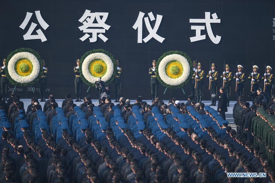 CHINA-NANJING MASSACRE VICTIMS-STATE MEMORIAL CEREMONY(CN)