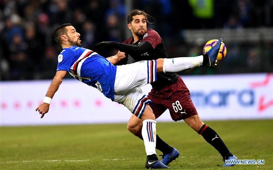 (SP)ITALY-GENOVA-SOCCER-ITALIAN CUP-SAMPDORIA VS AC MILAN