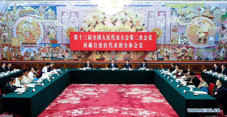 (TWO SESSIONS)CHINA-BEIJING-NPC-TIBET DELEGATION-PLENARY MEETING (CN)