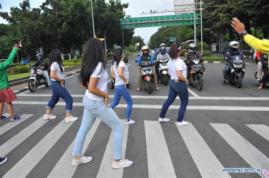 INDONESIA-JAKARTA-ROAD SAFETY-CAMPAIGN