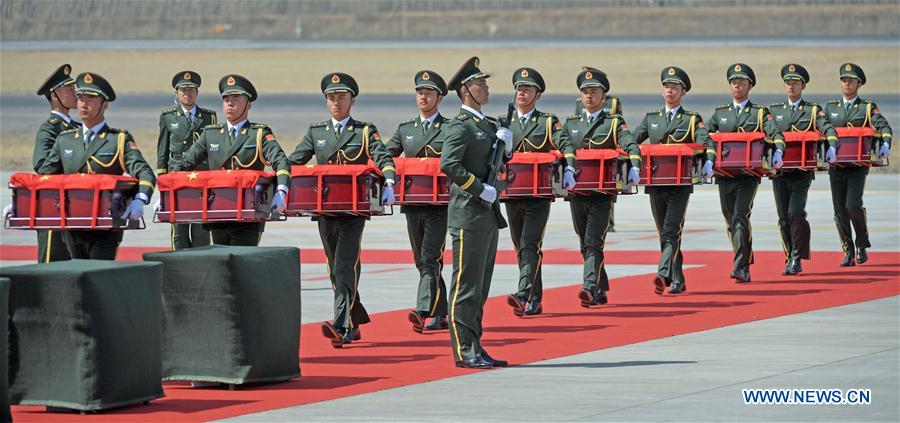 CHINA-SHENYANG-CPV SOLDIERS-REMAINS-RETURN (CN)