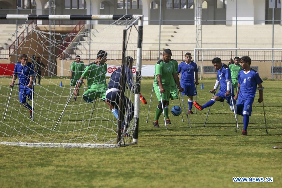 (SP)MIDEAST-GAZA-AMPUTEES-FOOTBALL-MATCH