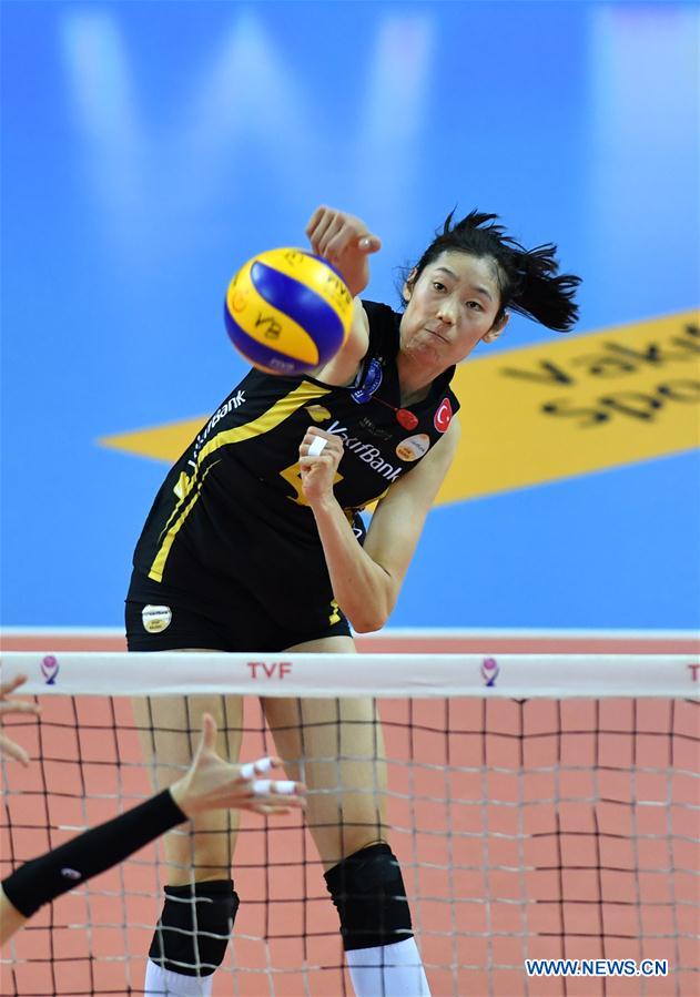 (SP)TURKEY-ISTANBUL-VOLLEYBALL-TURKISH WOMEN LEAGUE-VAKIFBANK VS FENERBAHCE