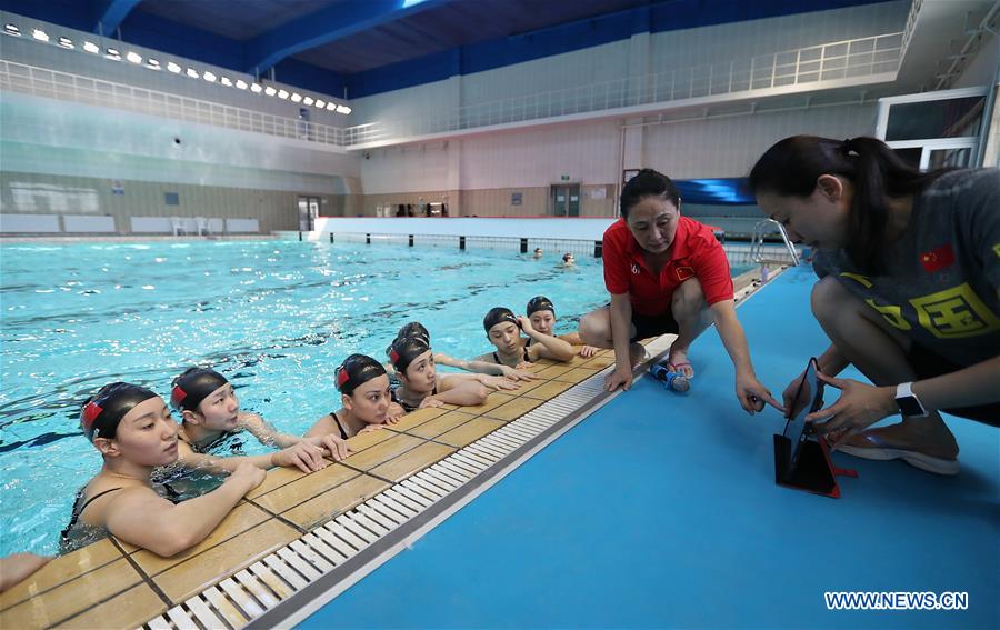 (SP)CHINA-BEIJING-SYNCHRONISED SWIMMING-TRAINING(CN)