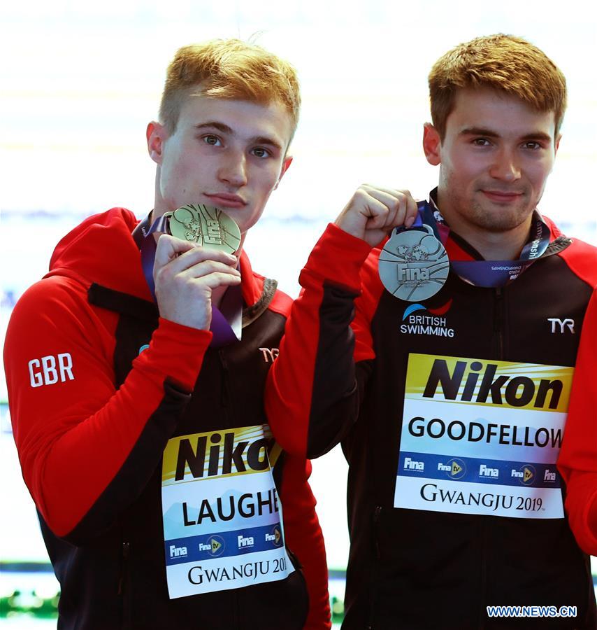 (SP)SOUTH KOREA-GWANGJU-FINA WORLD CHAMPIONSHIPS-DIVING-MEN'S 3M SPRINGBOARD SYNCHRONISED