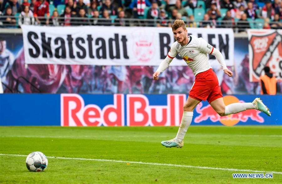 (SP)GERMANY-LEIPZIG-SOCCER-BUNDESLIGA-LAIPZIG VS WOLFSBURG