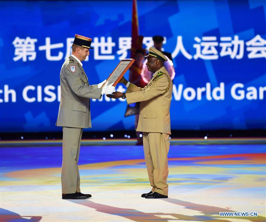 (SP)CHINA-WUHAN-7TH MILITARY WORLD GAMES-CLOSING CEREMONY