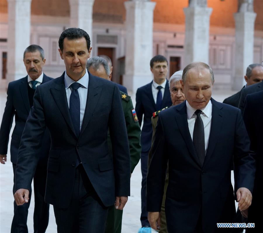 SYRIA-DAMASCUS-RUSSIA-PUTIN-VISIT