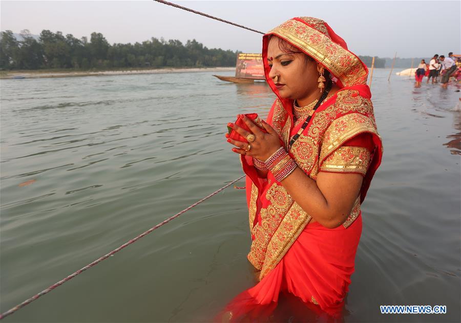 NEPAL-CHITWAN-CHHATH FESTIVAL