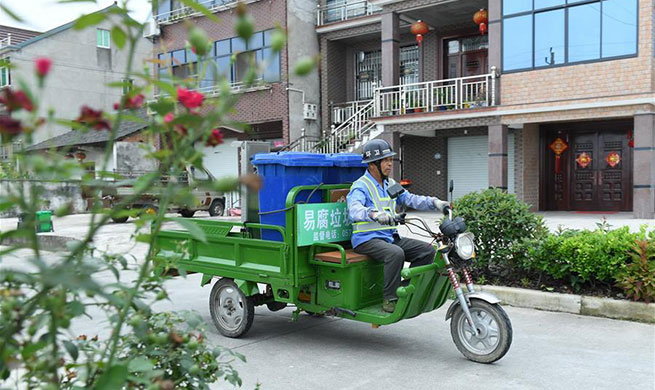 All-rounded system dealing with garbage established in E China's Deqing