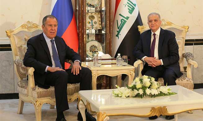 Iraqi FM meets with Russian counterpart in Baghdad