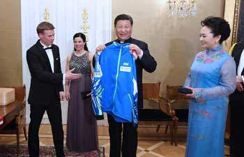 Chinese, Finnish presidents meet winter sports athletes