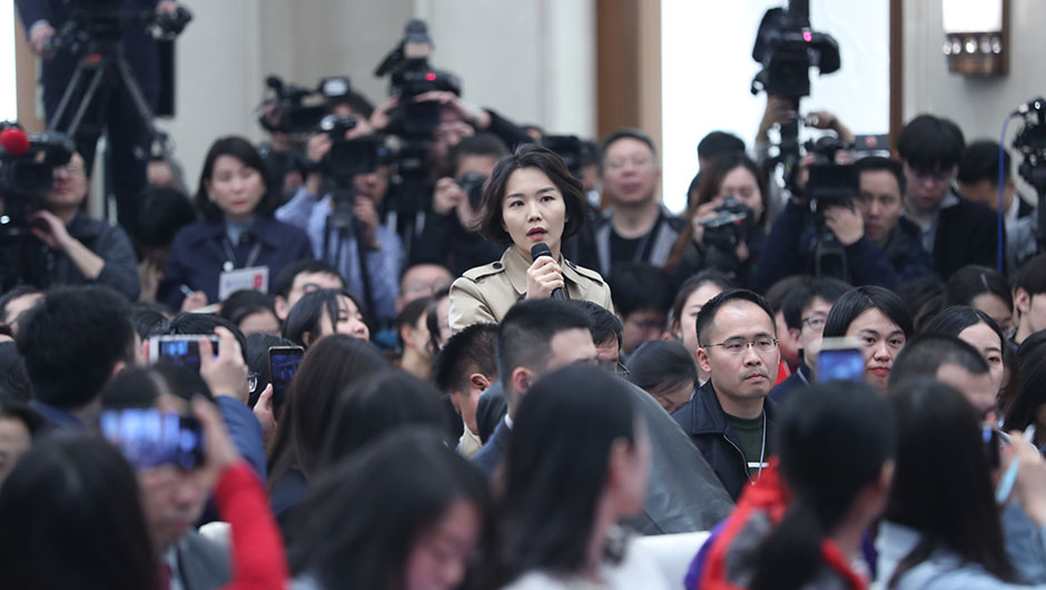 韩国广播电视台记者提问